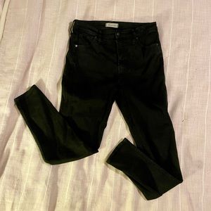 Madewell high rise skinny jeans black